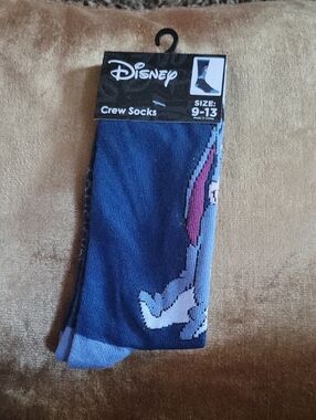 Disney Blue Eeyore Crew Socks